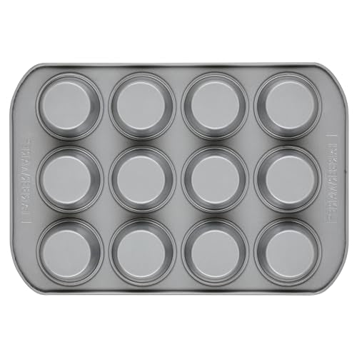 Farberware 12-c. Nonstick Nonstick Bakeware Muffin Pan, Gray