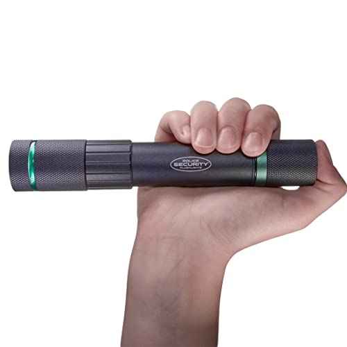 Police Security Dover 1000 Lumen Rechargeable Flashlight ? USB-C Charging Cable Included, Slide Focus, 6-Hour Runtime, Impact Resistant ? w/Belt Clip.