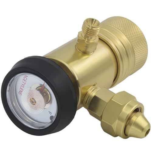 AR-MC CGA200 MC Tank Acetylene Regulator, Matching Turbo Style Acetylene Kit, Air Acetylene