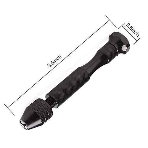 Professional Pin Vise Hand Drill Bits, Mini Twist Drill Bits Set (0.8-3.0mm), Precision Hand Drill Bit Rotary Tools Set of 11, for Metal Wood, Manual Work DIY, Jewelry, Assembling, Model Making
