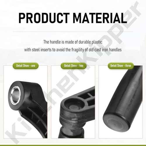 10601009A1 514007742 Drill Press Crank Handle Compatible with Sears Craftsman and Most 9/16" (14mm) Machine Shaft Handle 360¡Æ Free Rotation (6" swing diameter)