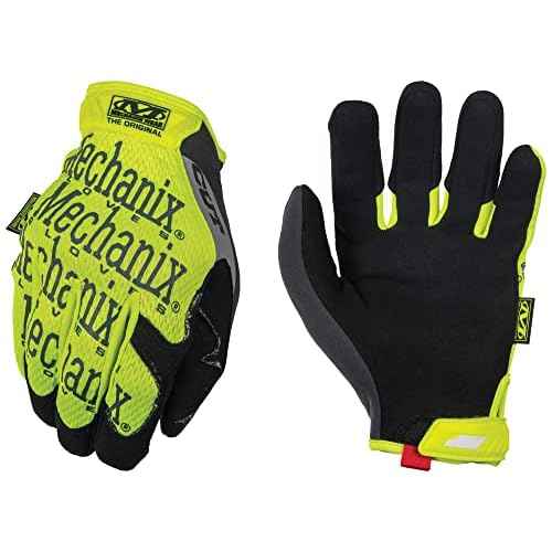 Mechanix Wear Size 10 The Original E5 Armortex And TrekDry Hi-Viz Cut Resistant Gloves, Fluorescent Yellow & Orange (SMG-C91-010), Large