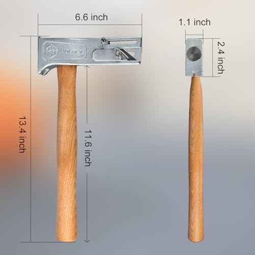 Magnet Roofing Hatchet,17oz Magnetic Faced Roofing Hatchet for Quick Installation of Roofing Nails And Felt Caps