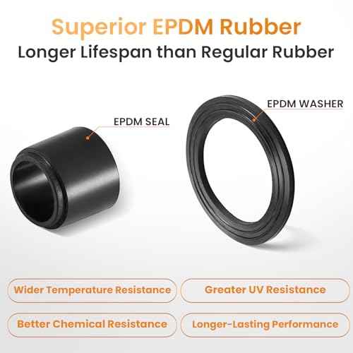 QILIPSU 50pcs 3/4" NPT Cable Gland Waterproof IP68 Nylon Cable Pass Through Cord Grip Connector Strain Relief Wire Grommet