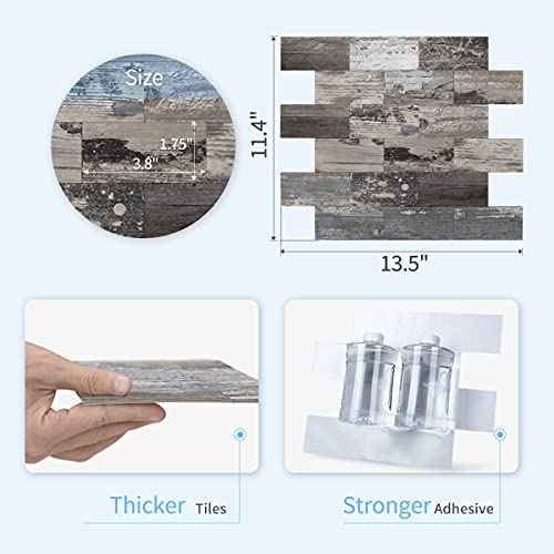 Art3d 5-Sheet (Pack Of 5) Wall Panel Wood, Green