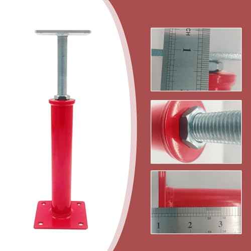4 Pack House Floor Jack,Hand Jacks for Lifting and Leveling,11.8" - 16" Adjustable Height Range,Load Capacity Up to 11000 lb(Each),Telescoping Jack for Temporary Support