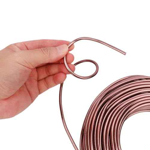 98 Feet Brown Anodized Aluminum Bonsai Training Wire, 4.0mm Anodized Aluminum Wire, 98 Feet Bonsai Plant Wire, Professional Grade Bonsai Training Wire for Crafts, Sculpting, Home Decoration
