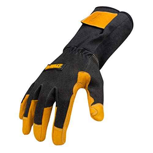 DEWALT Premium TIG Welding Gloves, Adjustable, Gauntlet-Style Cuff, Large