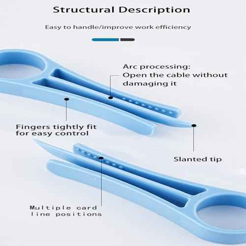 5 PCS Network Cable Untwist Tool,Wires Separator Tools, Wire Straightener Engineer Wire Straightener for CAT5/CAT5e/CAT6/CAT7 Wires Pair Separator Tools Quickly Easily Untwists (blue)
