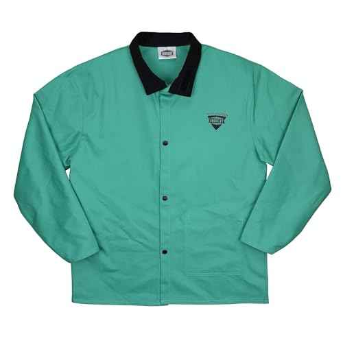 IRONCAT 7050 L Irontex FR Cotton Jacket, 30", Large, Green