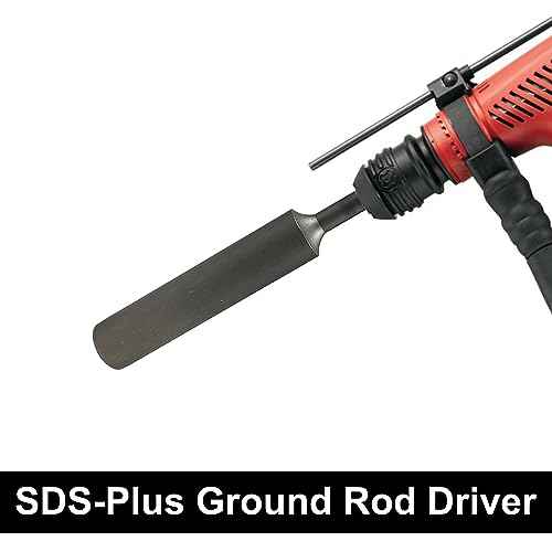 TR TOOLROCK SDS-Plus Ground Rod Driver, for 3/4" & 5/8" Ground Rods for SDS Plus Rotary Hammer Drill