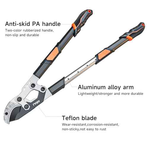 AIRAJ 27-37'' Extendable Anvil Loppers,Tree Trimmer Heavy Duty with Compound Action,Branch Cutter with 2¡± Cutting Capacity,Chops Thick Branches Ease,Garden Lopper for Gardening Pruning Shears