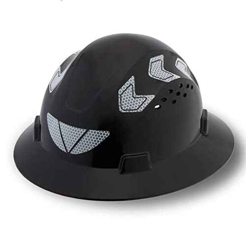 UNINOVA Full Brim Hard Hat Hardhats Men ANSI Approved OSHA Cascos De Construccion Vented Hard Hat Full Brim Safety Helmet for Construction