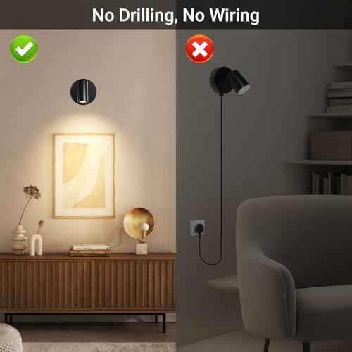 Spotlight Indoor, Wireless Uplighting Indoor with Remote Dimmable, 350¡Æ Rotate, Battery Powered Ceiling Spotlight for Artwork Painting Tree Plant Picture Lights, 4 Pack