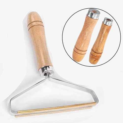 12Pcs Wood File Handles, 6Pcs Large Wood Handle for 10"-12" File and 6Pcs Medium Wood Handle for 6"-8" File, Screwdriver Hand Drill File Handle with Metal Collars, Round Hole Small Wooden Handle