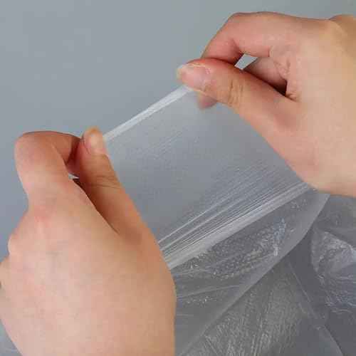 Pre-Adhesive Masking Film - 55inx65ft Rolls of Painted Paper, Plastic Painting Film for Automotive Painting Overlay (Masking Film: 4 Rolls)