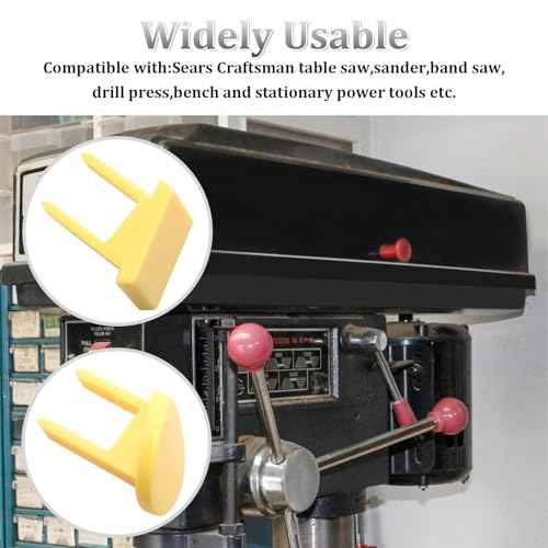 60256 22256 Round Square Safety Switch Keys for Sears Craftsman Table Saw,Sander,Band Saw,Drill Press Power Tools,4 pcs