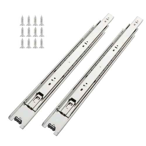 10 Pairs of 22 Inch Hardware Full Extension Side Mount Ball Bearing Sliding Drawer Slides