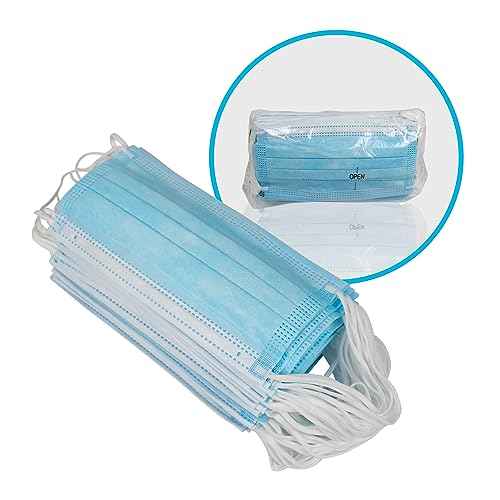 Pac-Dent MASKT-06-A iMask Premium ASTM Level 3 Face Mask, Blue, Pack of 50
