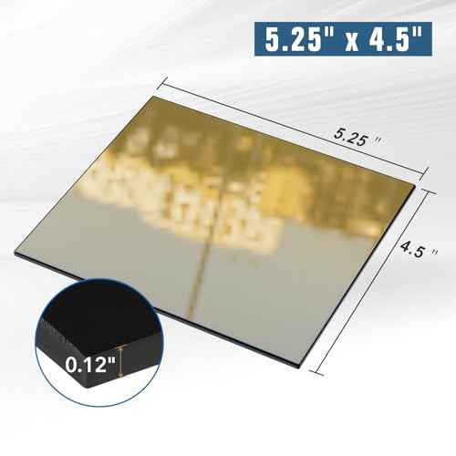 TRQWH 5pcs Welding Glass Lens Shade 10 Gold Hardened Glass Lens 4.5" x 5.25" Welding Hood Darkening Filter