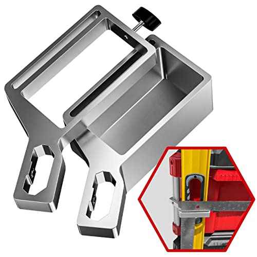 Level Mount Holder Compatible with Milwaukee Packout Tool Box-Fits Packout Organizers - Includes Set Screws - Perfect Packout Accessories Upgrade & Packout Mods Solution - Left Side