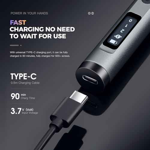Mini Electric Screwdriver Cordless Set - 60-in-1 rechargeable Precision Screwdriver Set with 4 LED Lights, 3-Level Torque, Aluminum Magnetic Storage Box for Laptop/PC/Phone/Watch/Camera