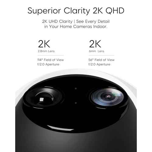 VSTARCAM Security Camera Indoor, Dual Cameras, 2K QHD Security Camera with 10¡¿ Zoom, 360¡Æ Camera, Baby Monitor, Pet Camera, Human/Pet Detection, AI Tracking, 2.4G Wi-Fi, 2-Way Audio, Plug in