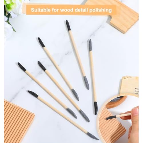 Sanding Pen, 20 Pcs Sanding Stick for Precise Reach, Gaps, Car, Tight Spaces