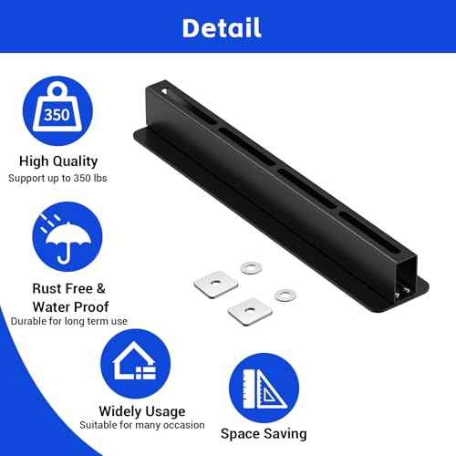 5 Pack Overhead Storage Bin Rack, Ceiling Racks for Utility Bins Organization, Heavy Duty Rack Ceiling Garage Storage for Supports Most Bins Container (for 4 Bins, Bins are not included)