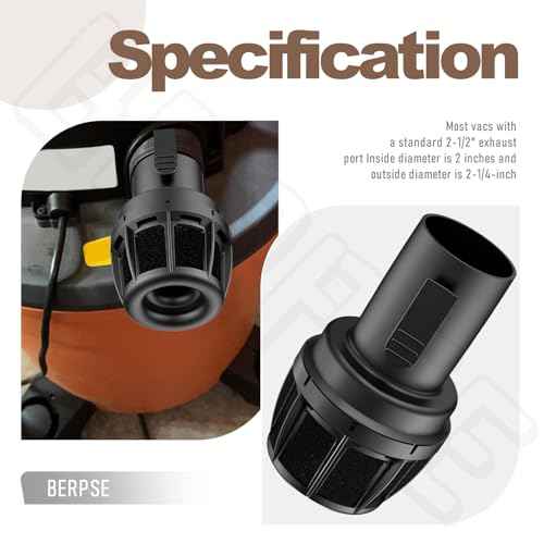 2-1/2-Inch Vacs Vacuum Diffuser Muffler CMXZVBE38660 for Craftsman CMXEVBE17596 Shop Wet/Dry Vacuum Cleaner Attachment, Reduce Noise