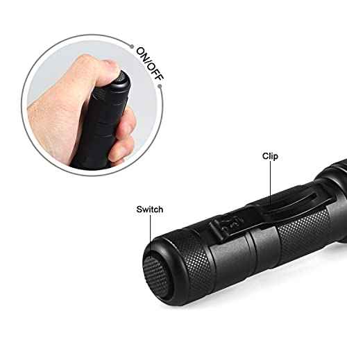 ULTRAFIRE Single Mode Mini Flashlight,1200 High Lumen Zoomable LED Tactical Flashlight with UFB18 and Charger for Outdoor Camping and Hiking Bright Small Handheld Flashlight 502z
