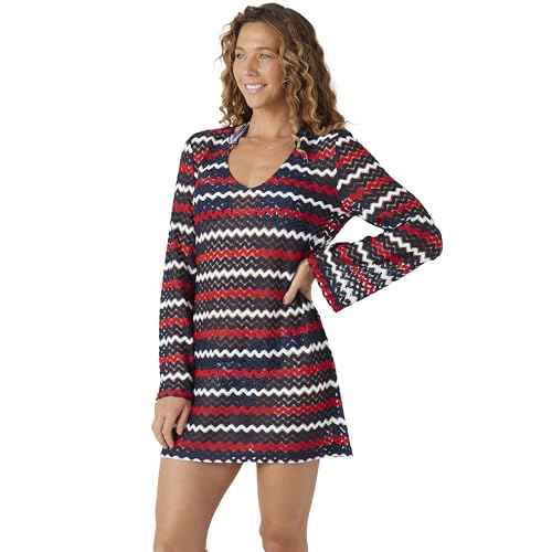 Nautica Women's Bikini Cover-up Dress ? Swimsuit Cover-Ups for Beach, Poolside, Resort Wear, Summer Dress