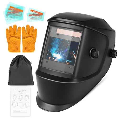 Welding Helmet True Color Auto Darkening Hood for TIG MIG ARC Welder Mask with Adjustable Shade Range 4/5-9/9-13¡¦