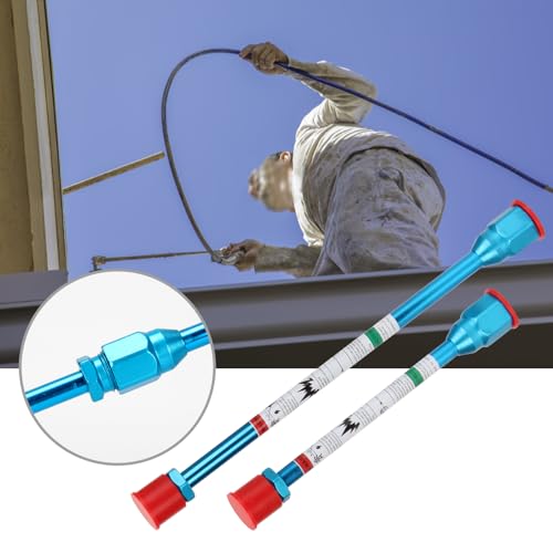 2 Pack Airless Paint Sprayer Tip Extension Pole Rod Airless Sprayer Gun Spray Painting Wand for Airless Painting Spray Gun with Red Guard