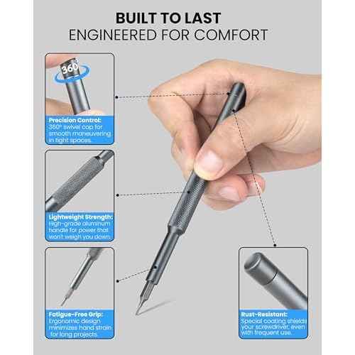 Small Precision Screwdriver Set - Electronics Repair Tiny Tool Kit [Super Durable],for Ring Doorbell, Laptop, Switch, PS5, Xbox, Macbook, iPhone, Watch, Glasses,Fathers Day Dad Gifts for Men