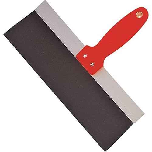 Edward Tools Blue Steel Taping Knife 12¡± - Pro Tapered blade for close to corner use without scraping wall - Hi-visiblity ergonomic handle - Rust proof steel - Perfect flex - Lifetime warranty