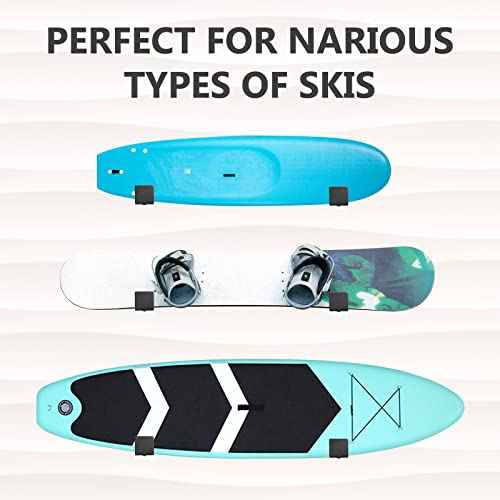 Alpinista Snowboard Wall Mount Display, Solid Aluminum Snowboard Mount Wall for Home and Garage Snowboard Storage and Surfboard
