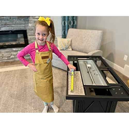 Torxgear Kids Kids Soft Canvas Apron - Shop and Blacksmith Apron for Boys & Girls - Durable Woodworking and Workshop Tool Apron - Adjustable Children's Art Smock for Crafts, Painting & DIY Projects