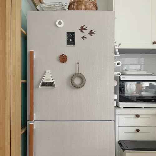 wishFIRE Cream Textured Peel and Stick Wallpaper 15.7"¡¿118" Contact Paper Removable Wood Look Wall Paper Self Adhesive Waterproof Vinyl Wallpaper for Bedroom Kitchen Cabinets Countertop