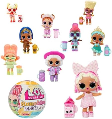 L.O.L. Surprise! Sunshine Makeover with 8 Surprises, UV Color Change, Accessories, Limited Edition Doll, Collectible Doll- Great gift for Girls age 4+
