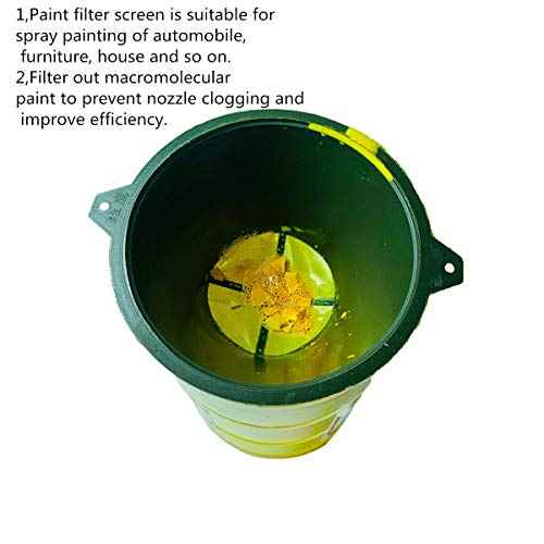 190 Micron Reusable Industrial Nylon Mesh Paint Filter Strainer Funnel Filter Paint/Gutter Oil and Food Residue High Efficient(10CM-diameter-10Pcs)