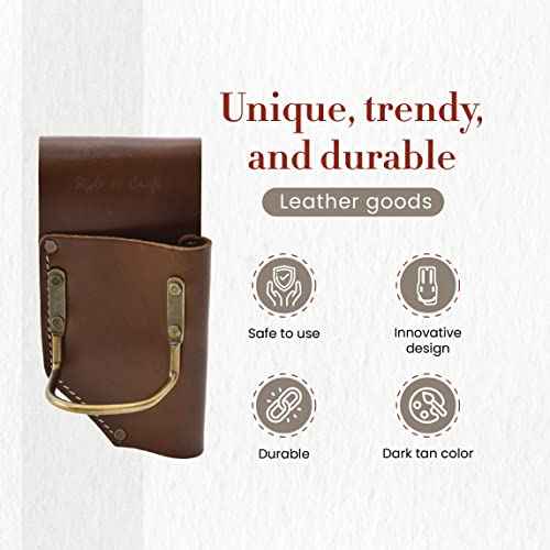 Style N Craft Pliers and Hammer Holder, Multi Tool Holder, Full-Grain Leather Tool Pouch