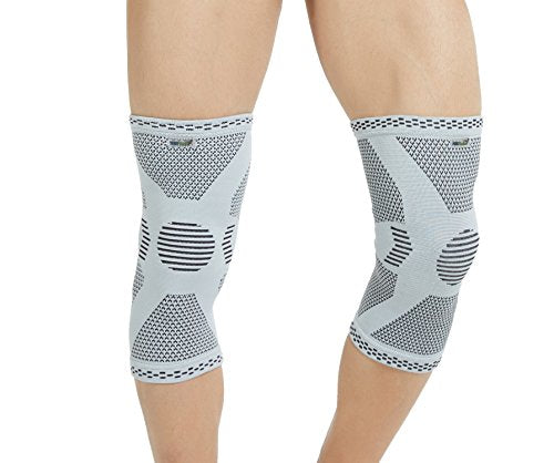 NeoTech Care Knee Support Brace - Breathable - Men, Women, Right or Left (Green Color, Size M, 1 Pair)