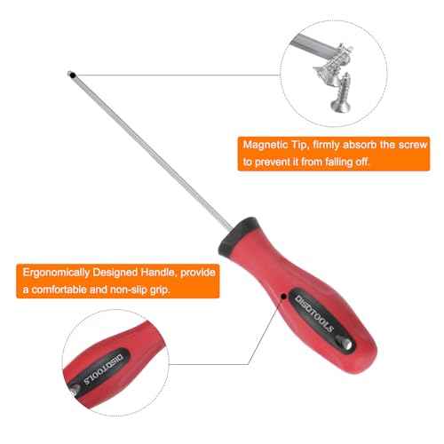 HARFINGTON Ball Head Hex Screwdriver 2mm x 110mm Magnetic Ball End Hexagonal Precision Screw Driver Hex Design Wrench