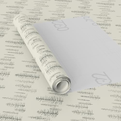 Yancorp 17.3"x118.1" Beige Textured Peel and Stick Tree Wallpaper Self Adhesive Vinyl Removable Decorative Contact Paper for Kitchen Cabinets, Furniture, Bedroom, Bathroom and Walls,Christmas