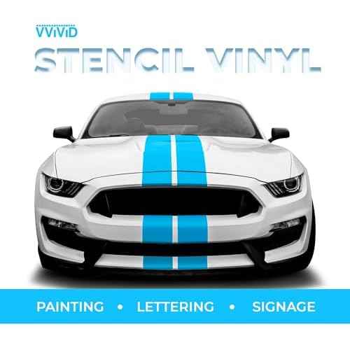 VViViD Blue Stencil Vinyl Masking Tape Roll Film with Anti-Bleed Technology (1 inch x 150ft)