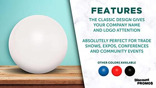 Stress Balls for Adults, 10 pack, Hand Exercise, Perfect For Your Desk, Office, or Home, White