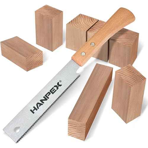 6-Inch Japanese Hand Saw, SK5 Pull Saw With Flexible Blade for Flush Cut Woodworking, DIY and Small Projects