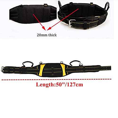 Padded Tool Belt Comfortable Tool Belt for Men Heavy Duty Work Tool Belt With Back Support Heavy Foam Padding Carrying Handle¡¦