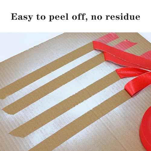 Masking Tape, 0.6 Inch/15 mm, 13 Yards, 6 Rolls, Red, Painters Tape, Arts & Crafts Tape for DIY, Decorative, Drafting Craft Tape, Gift Wrapping, Total 255 Feet & 78 M